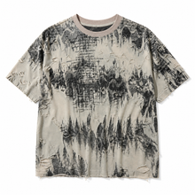 Distressed Print Crystal Tee - front view
