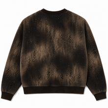 Distressed Crystal Wash Sweatshirt - back view