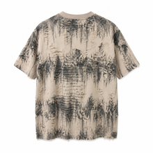 Distressed Print Crystal Tee - back view