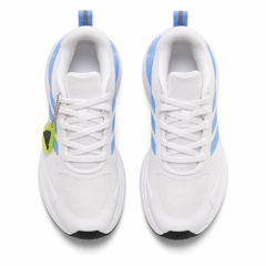 SUPERMAGNA white and blue sneakers - overhead pair