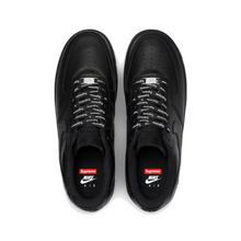 AF1 Box Logo Black - top view and sockliner