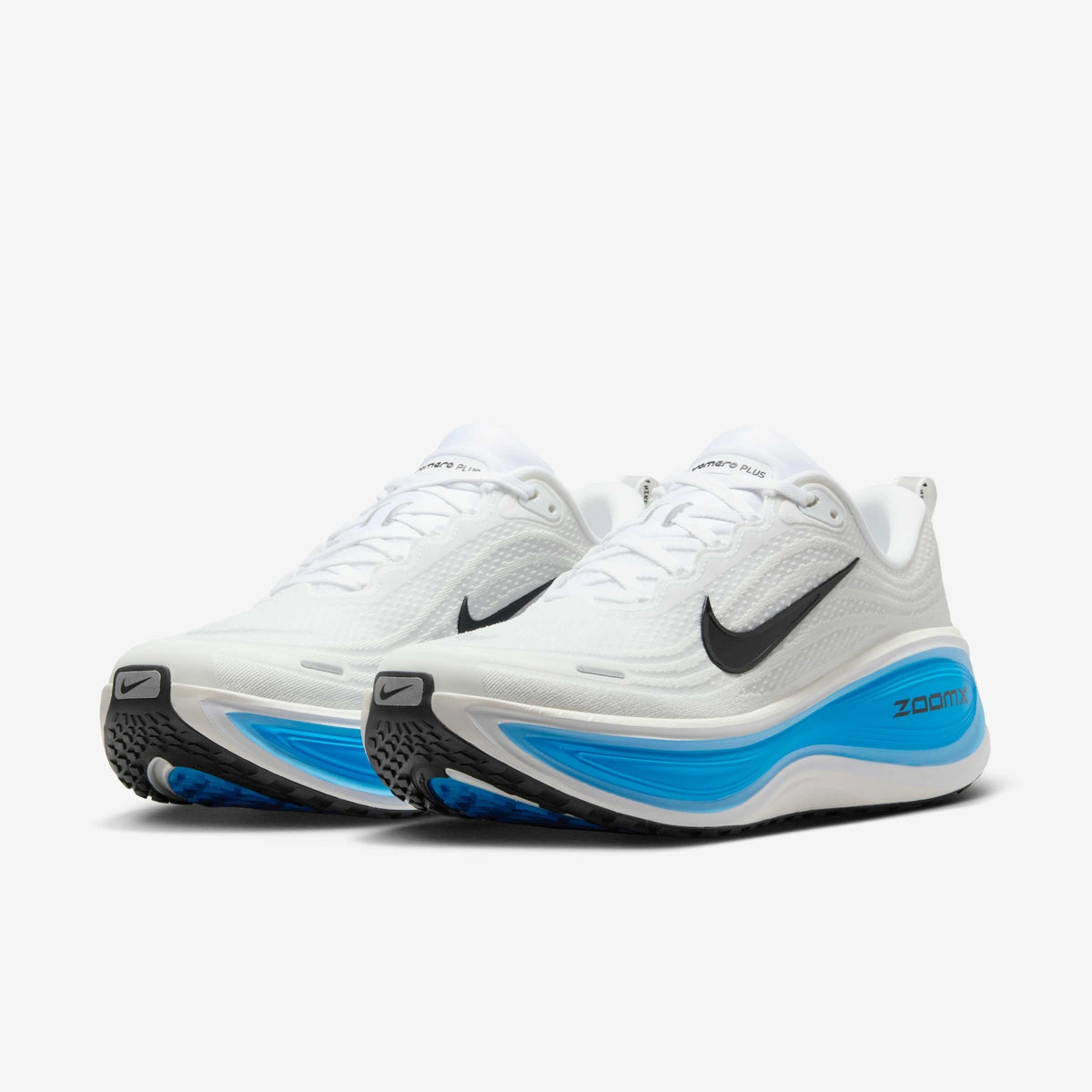 Nike Vomero Plus men's road running shoes - White / Blue Hero - view 3 - HV8150-103