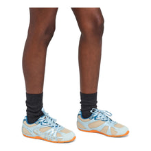 The 72 Spring Sneaker in Blue Multi on-foot view