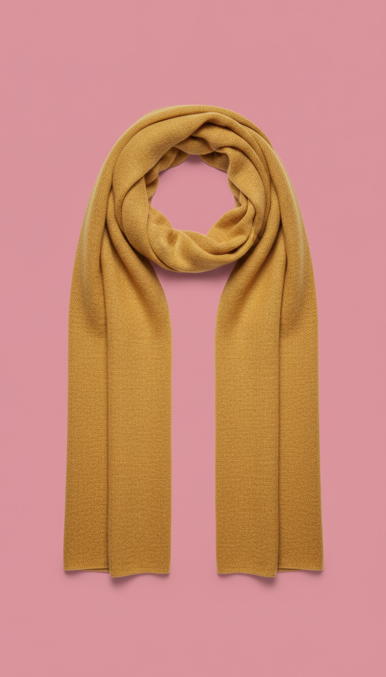 Textured Scarf in Honey Gold