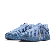 Ja 3 Basketball Shoes Cobalt Bliss / Midnight Navy / Metallic Silver HF2794-400 - three-quarter pair view