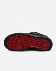 AF1 Black Crystal - red outsole