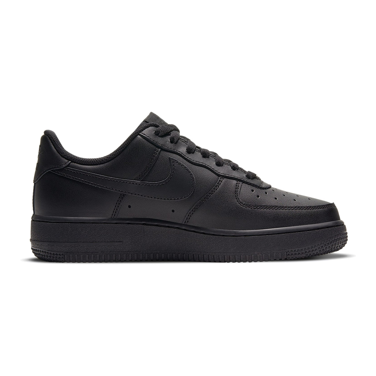 AF1 ’07 Triple Black - Triple Black - medial side view