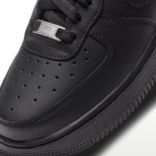 AF1 ’07 Triple Black - Triple Black - leather and lace detail