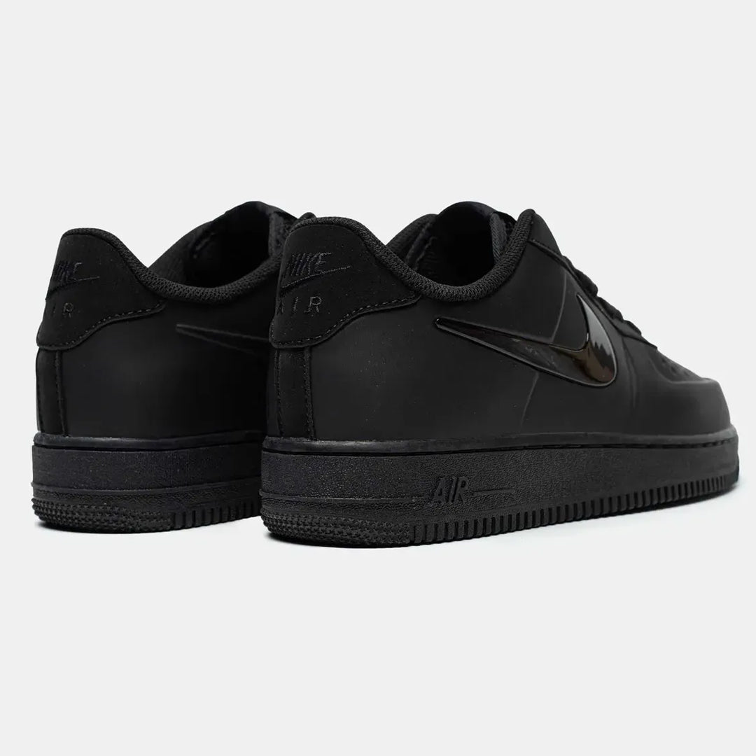 AF1 Black sneakers rear view
