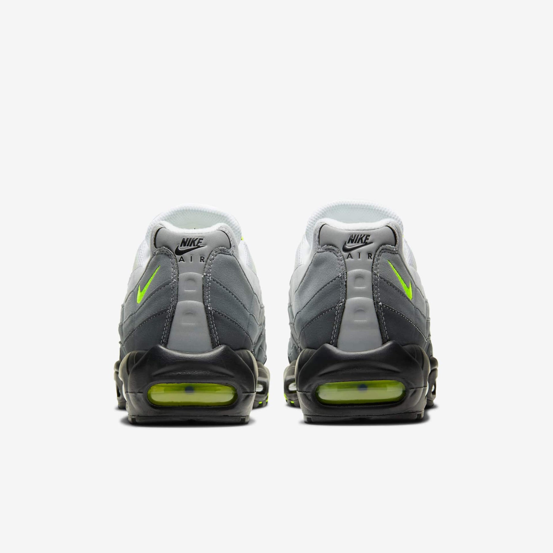Air Max 95 OG Neon Yellow - Black / Neon Yellow / Light Graphite - rear pair view