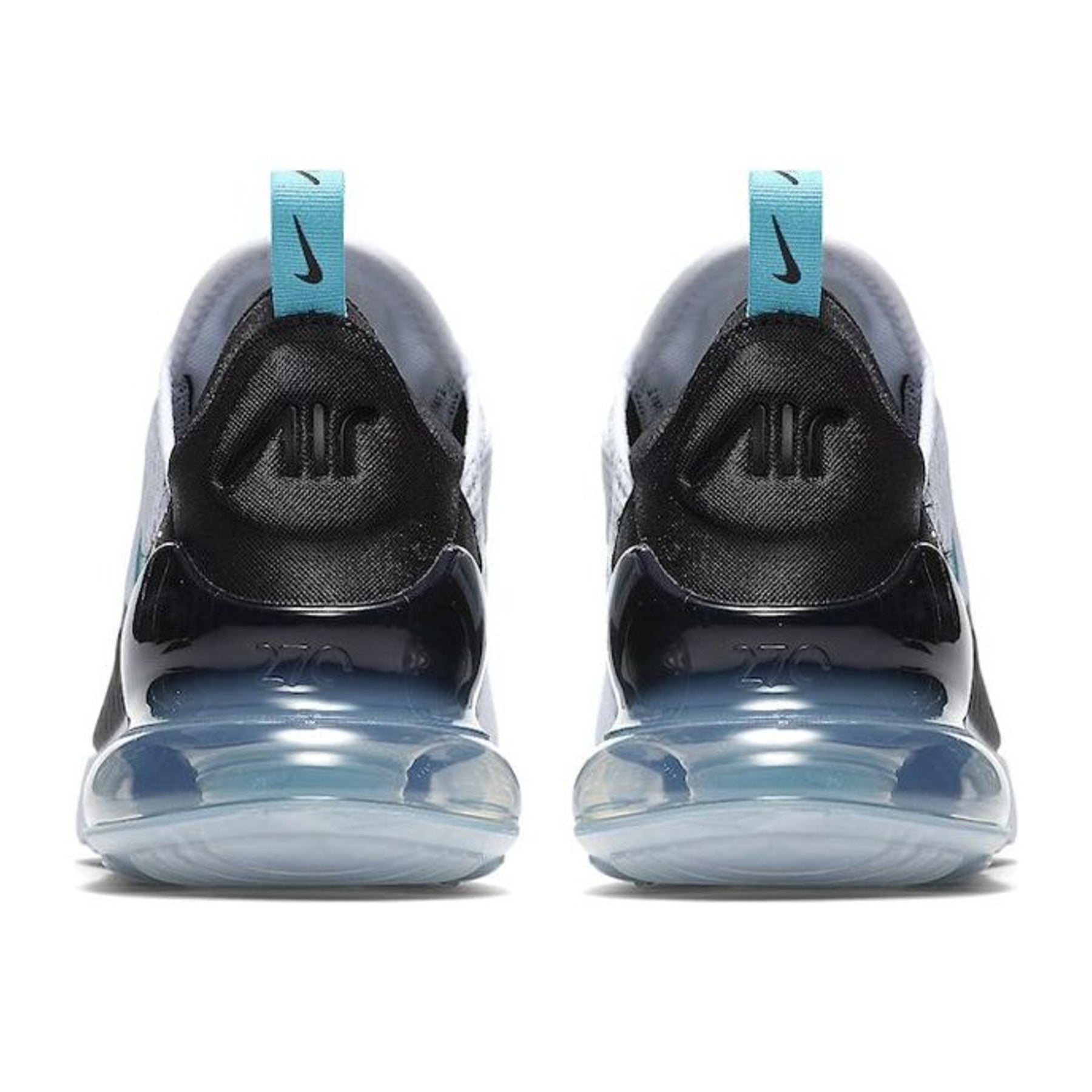 AM 270 Everyday Air Sneakers - White / Black / Dusty Cactus - rear view
