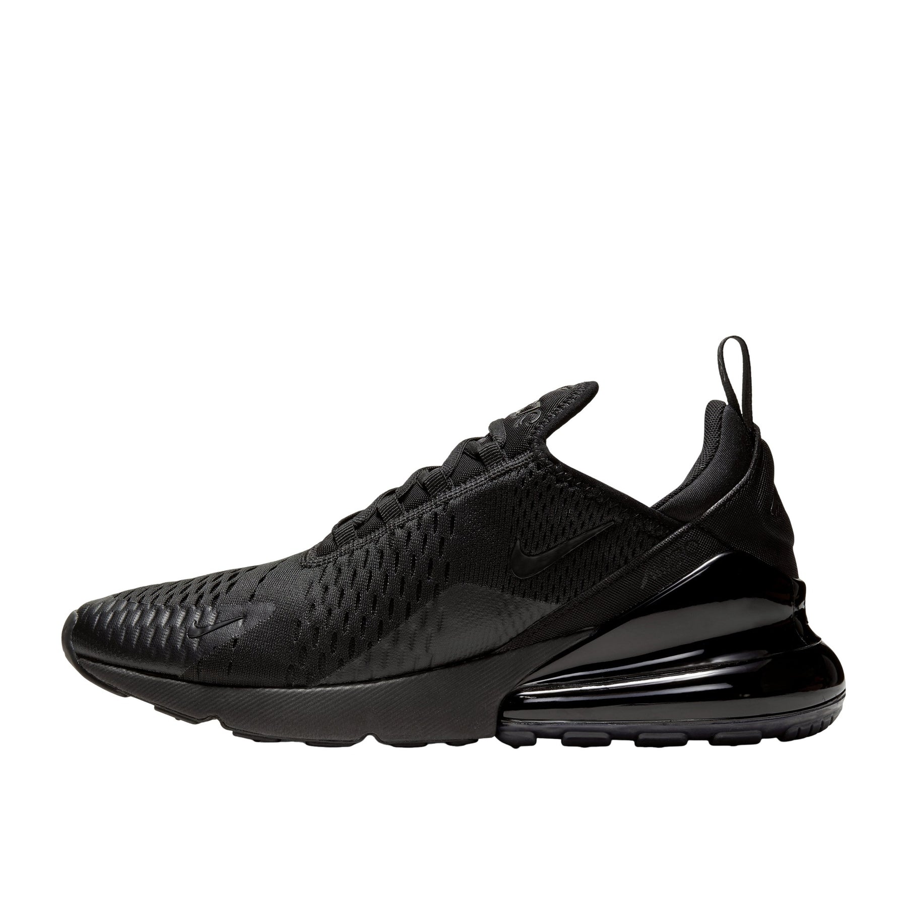 AM 270 Everyday Air Sneakers - Triple Black - lateral side view