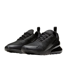 AM 270 Everyday Air Sneakers - Triple Black - angled pair view