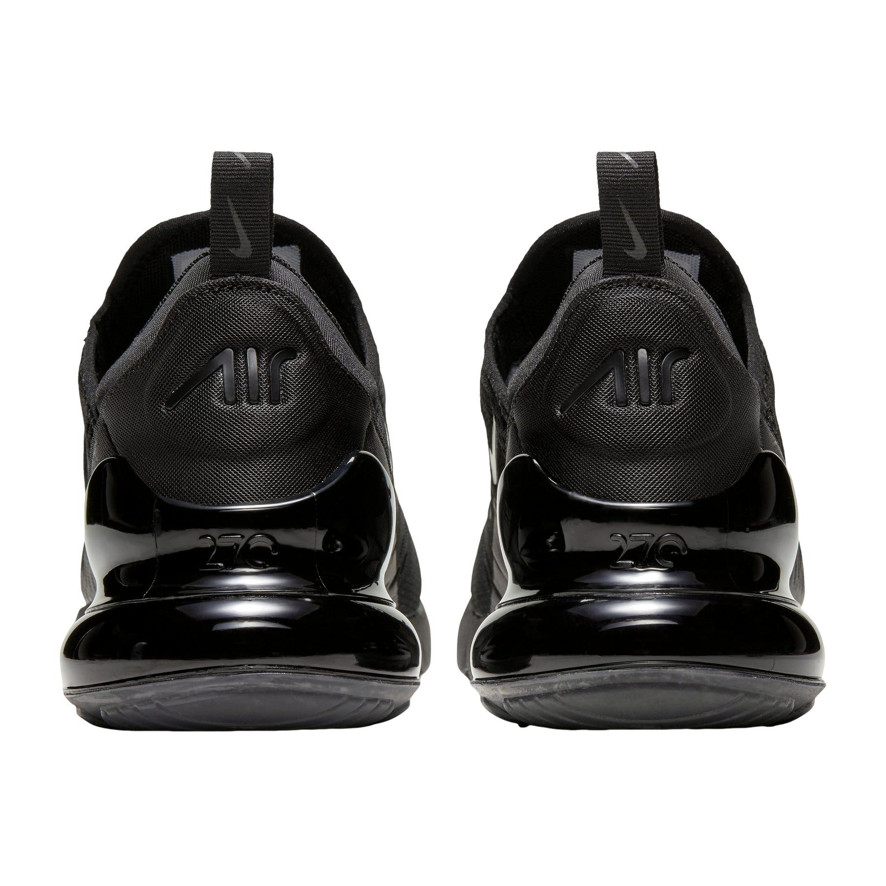 AM 270 Everyday Air Sneakers - Triple Black - rear view