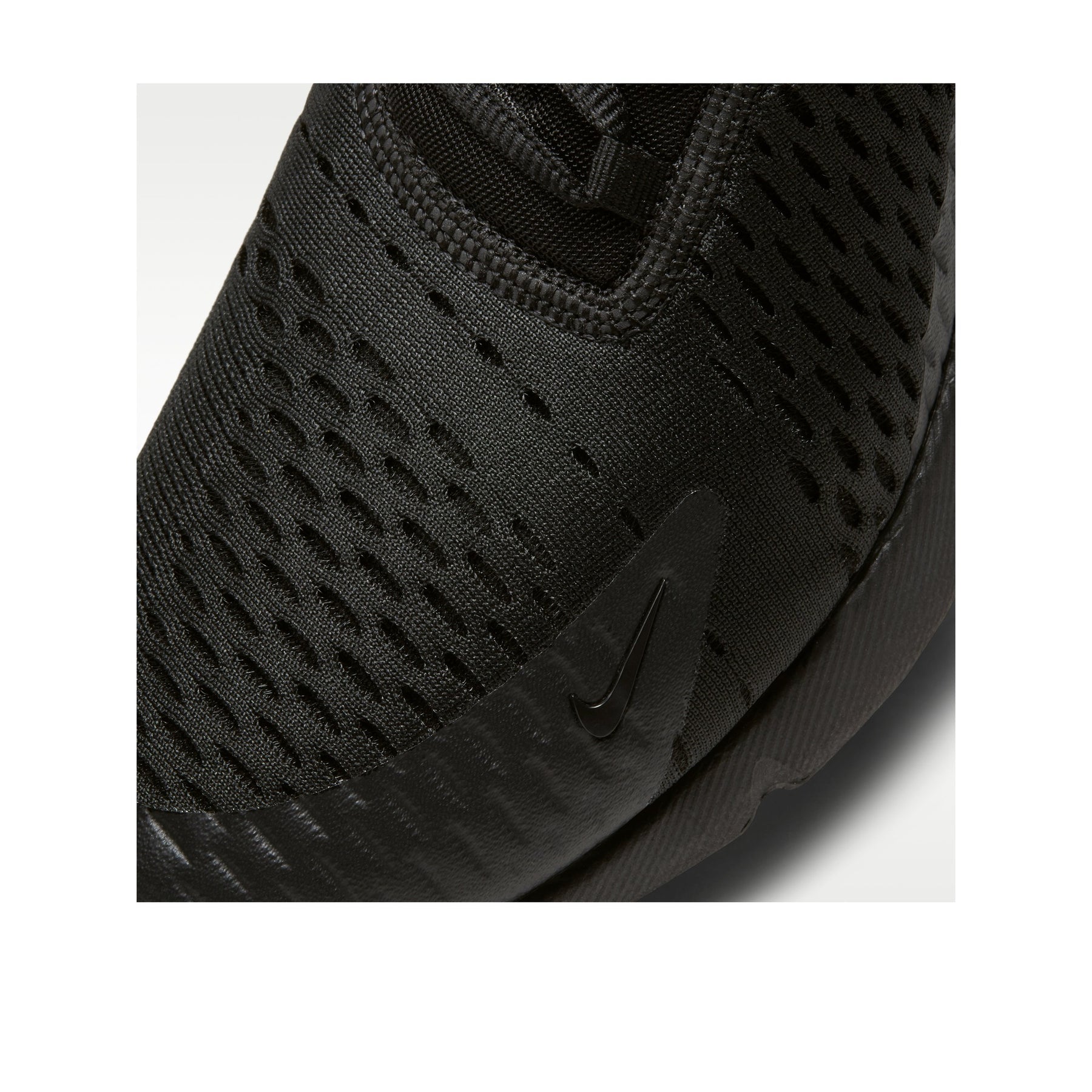 AM 270 Everyday Air Sneakers - Triple Black - upper detail
