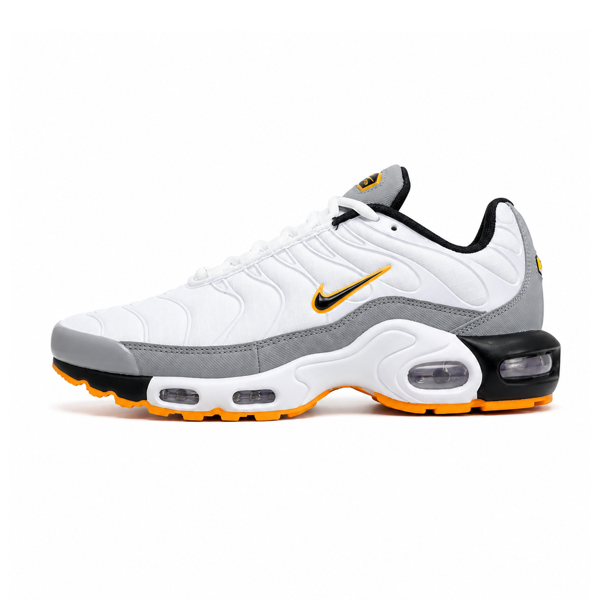 AM TN Ultra - White / Grey / Orange - lateral side view