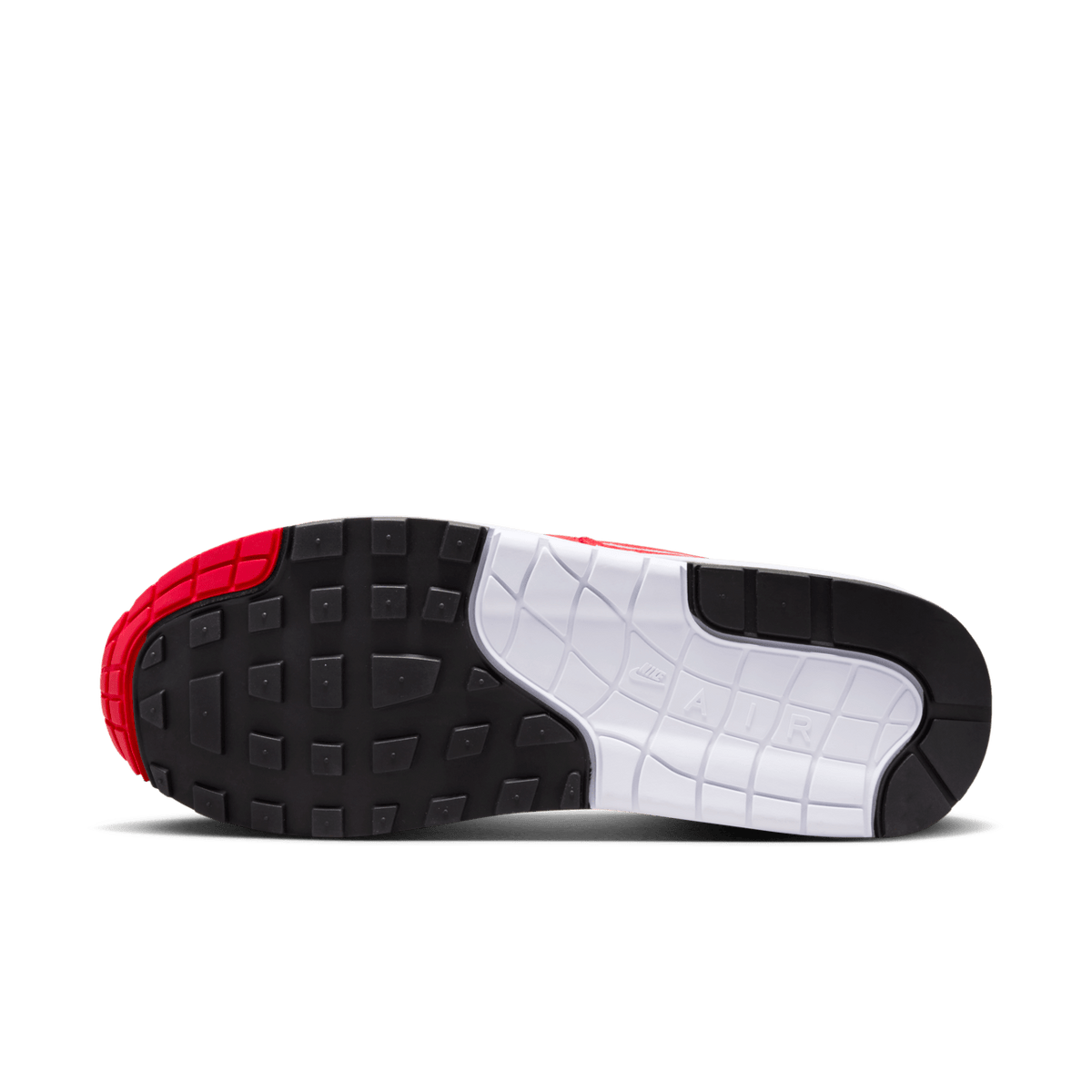 AM1 Big Bubble Sport Red - White / University Red / Light Neutral Grey - outsole view