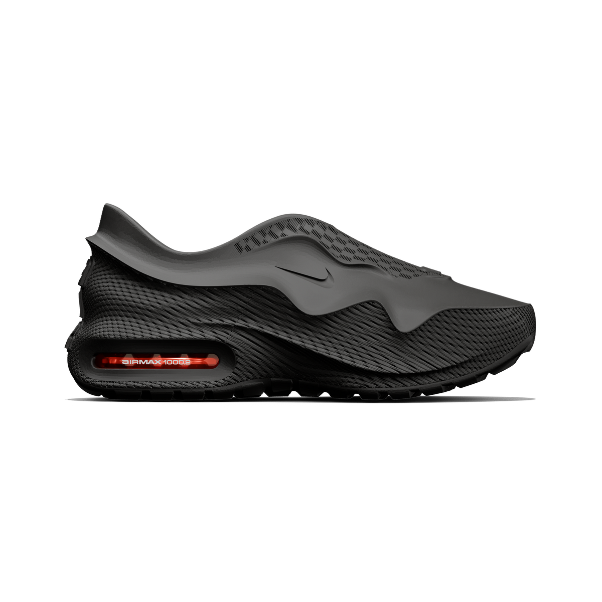 AM1000 Black2.0 red air cushion side view