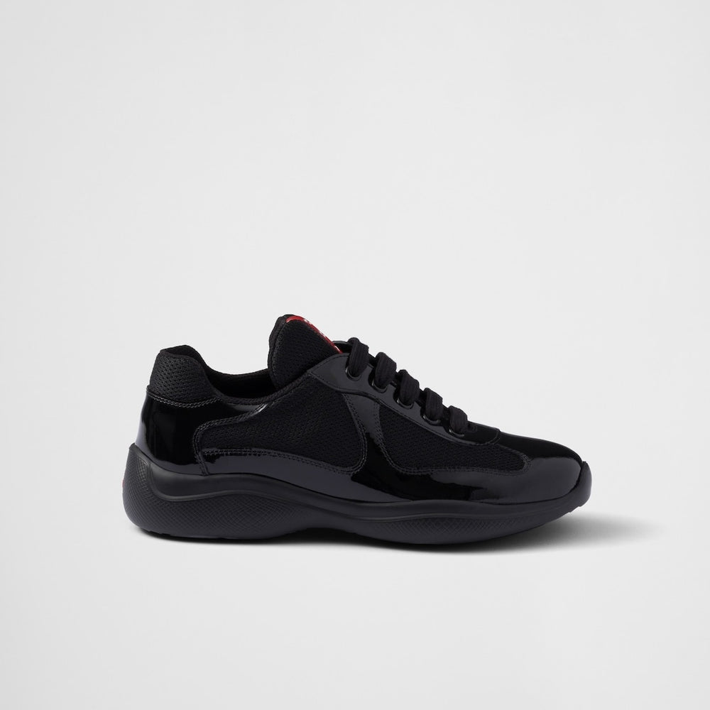 Violet Patent Mesh Runner Sneakers