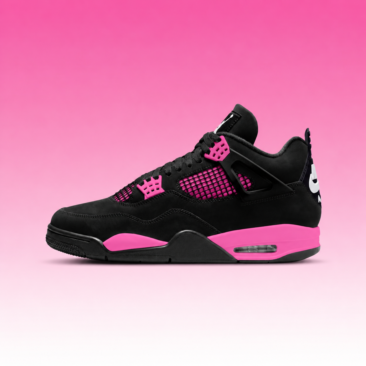 J4 Black Pink - pink gradient side profile