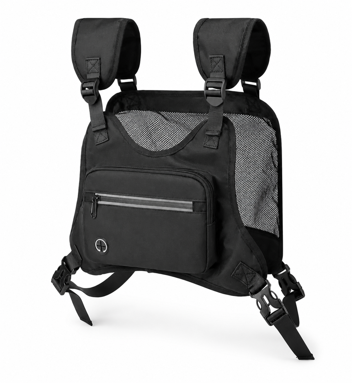 Reflective Running Chest Pack — pure white main image