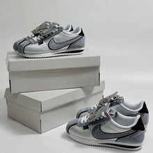 Cortez Petals United Silver - source photo 3 - silver grey shoes with removable lace cover
