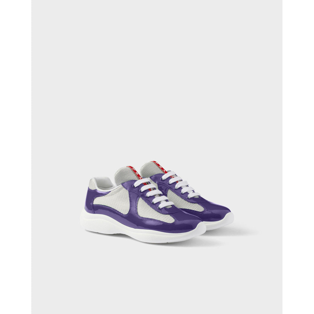 Violet Patent Mesh Runner Sneakers