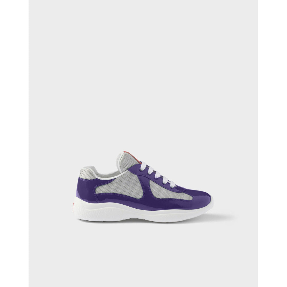Violet Patent Mesh Runner Sneakers