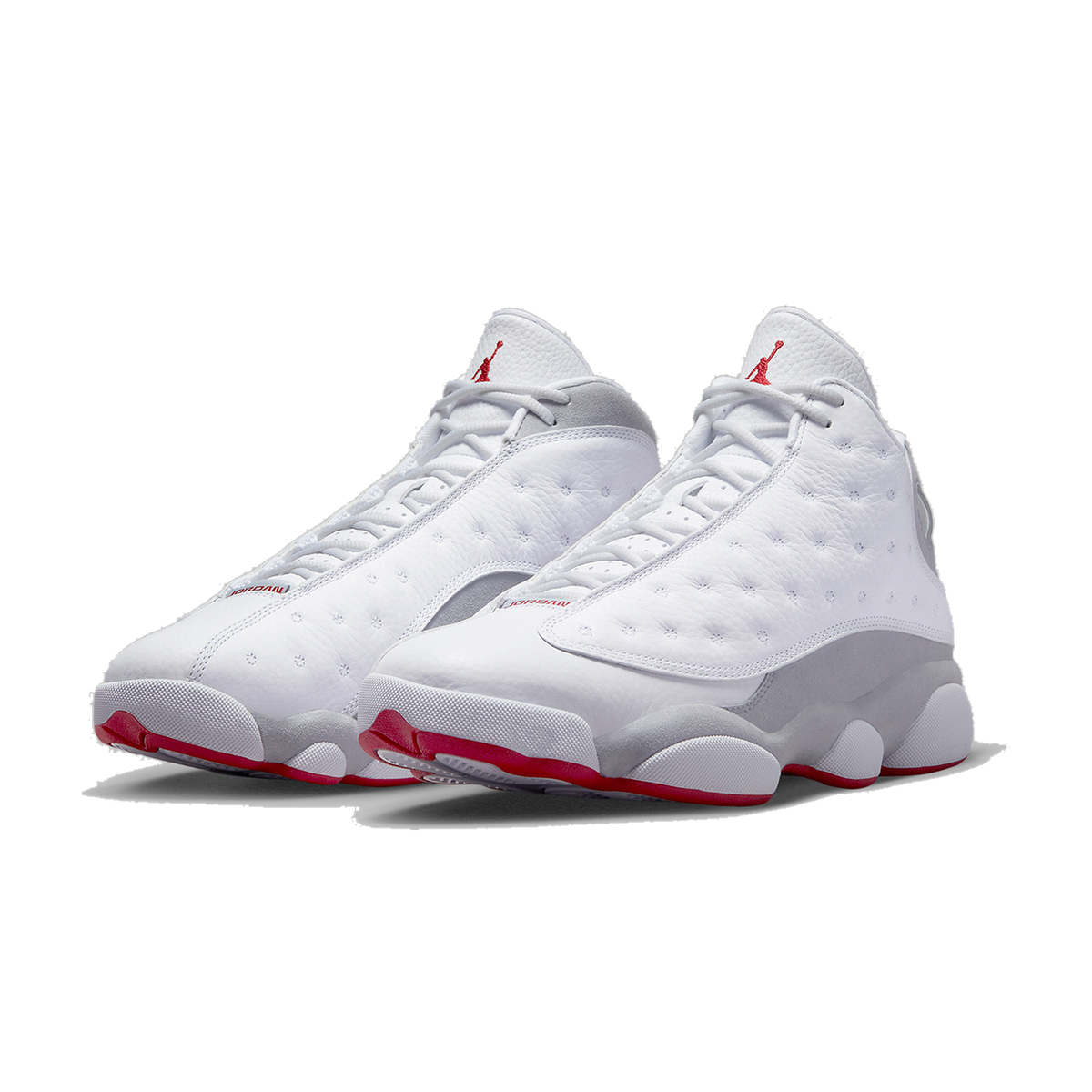 Air Jordan 13 Retro Wolf Grey 414571-160 - three-quarter pair view